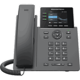 Teléfono IP Grado Operador / 3 Líneas / 12 Botones Virtuales Multiuso / Pantalla LCD 2.8 Pulgadas / Puertos Gigabit con PoE / Audio HD / Compatible con GDMS