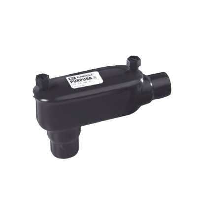 Caja Ovalada tipo LB con Recubrimiento Exterior de PVC de 1/2