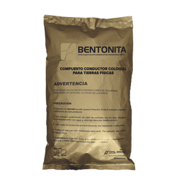 Bentonita, Compuesto Conductor Coloidal para Tierras Físicas, Saco con 20 Kgr.