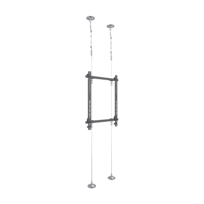 Montaje Cableado de Acero| Suelo a Techo| Capacidad Máx. de Carga 30kg| Para Pantallas de 32