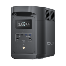 Estación de Energía Portátil de 980Wh Litio LFP / 10 Puertos AC 500 W (Max. 1000W) / 2 USB-C 100W / Cargador de Coche 10A a 12.6V / Conectividad WiFi y Bluetooth (App) / Carga Solar 500W Max.