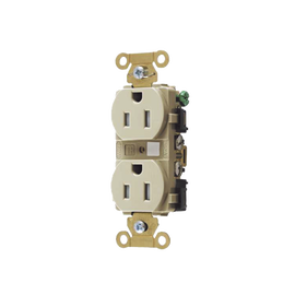 Contacto Duplex 15 A 125 V / A Prueba de Manipulaciones / Nema 5-15R / Color Marfil.