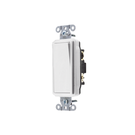 Interruptor Decorador de 15 A 120-277 V CA/ 3 Vías / Cableado Lateral y Posterior / Color Blanco.