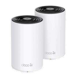 Router Inalámbrico MESH Interior para Hogar / Doble Banda Wi-Fi 6E AX5400 Mbps / 3 Puerto Gigabit WAN/LAN / 4 Antenas Internas / Administración Mediante la App Deco (iOS, Android) / Protección HomeShield