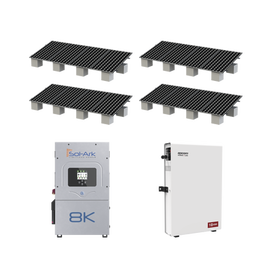Kit Hibrido con Interconexión a la Red Eléctrica de CFE de 8 kW con Salida de 220 Vca y respaldo de 10 kWh en batería de LiFePO4