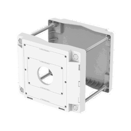 Soporte de Poste / Montura de Aluminio / Color Blanco / Carga Máxima 40 kg / Certificaciones FCC-CE-EAC-UL