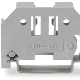 TOPE DE CIERRE SIN TORNILLOS / ANCHO 6 MM / PARA CARRIL DIN 35 X 15 Y 35 X 7,5 / GRIS / SIN HERRAMIENTAS / COMPATIBLE DIN EN 60715 / PLACAS DE FIJACIÓN