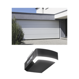 KIT COMPLETO Puerta D/ Garage 8x9 Pies / Lisa Linea Central / Color blanco / Insulada / Incluye Motor FS1000APPRT / 1/2HP / Fuerte/Silencioso/Luz LED/Motor DC .