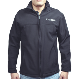 Elegante Chamarra para Caballero Color Negro Fabricada en Poliéster Dry Fit Impermeable