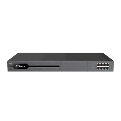 Conmutador Enterprise modular yeastar 100 extensiones,30 llamadas simultaneas, Hasta 8 puertos fxo/fxs con modulo de expansion, hasta 200 extensiones y 60 llamadas simultaneas con modulo de expansion D30, soporte E1 con modulo de expansion EX30