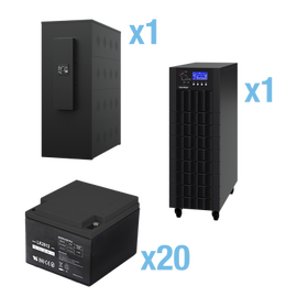 UPS Trifásico de 30 kVA/27 kW, Topología Online Doble Conversión, Voltaje de 208/220 Vca de L-L, Respaldo de 5 Minutos al 100% de Carga, Incluye Módulo y Banco de Baterías