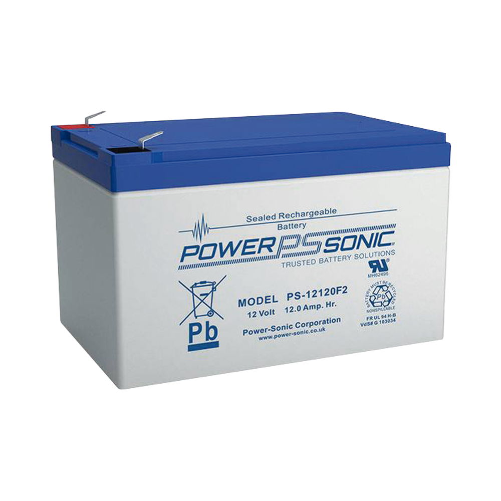Batería de Respaldo UL de 12V 12AH / Ideal para Sistemas de Detección de Incendio / Control de Acceso / Intrusión / Videovigilancia / Terminales Tipo F2