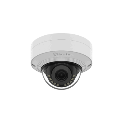 Cámara IP Tipo domo Antivandálica 8 Megapíxel / Lente fijo 3 mm / IR 20M / WDR 120db / IP66 / H.265 & WiseStream / Inteligencia Artificial Deteccion de Personas y vehiculos