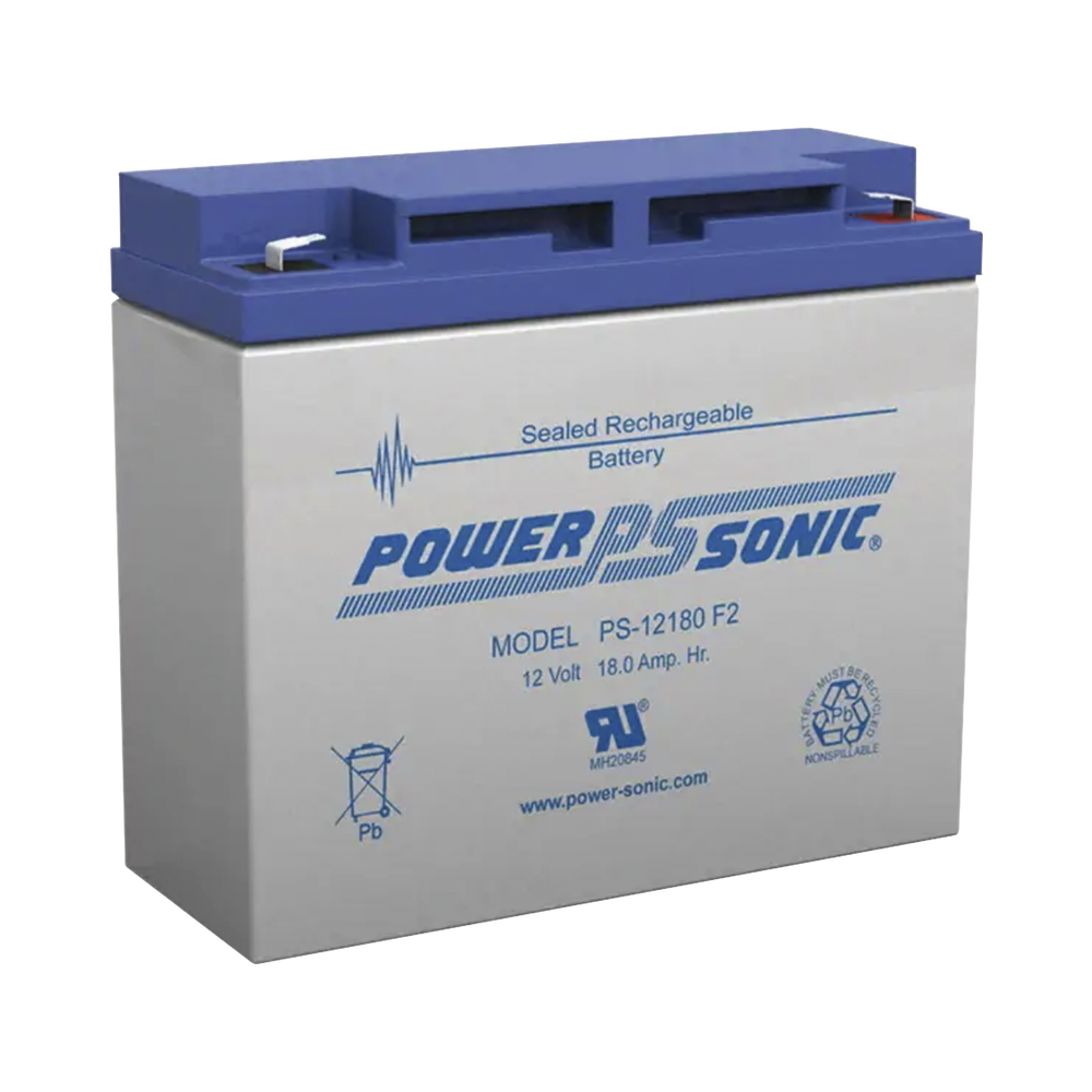 Batería de Respaldo UL de 12V 18AH / Ideal para Sistemas de Detección de Incendio / Control de Acceso / Intrusión / Videovigilancia / Terminales Tipo F2