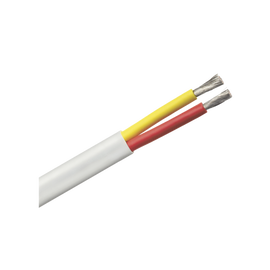 Rollo de cable plano grado marino calibre 8, de 2 conductores (rojo y amarillo) de 250 pies (76.2 m).