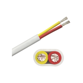 Rollo de cable plano grado marino calibre 10, de 2 conductores (rojo y amarillo) de 500 pies (152.4 m).