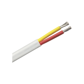 Rollo de cable plano grado marino calibre 8, de 2 conductores (rojo y amarillo) de 500 pies (152.4 m).
