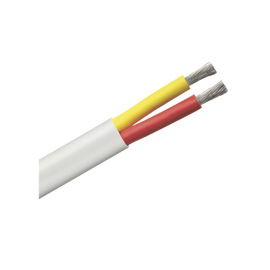 Rollo de cable plano grado marino calibre 6, de 2 conductores (rojo y amarillo) de 500 pies (152.4 m).