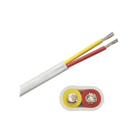 Rollo de cable plano grado marino calibre 12, de 2 conductores (rojo y amarillo) de 500 pies (152.4 m).
