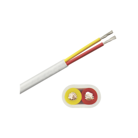 Rollo de cable plano grado marino calibre 14, de 2 conductores (rojo y amarillo) de 100 pies (30.48 m).