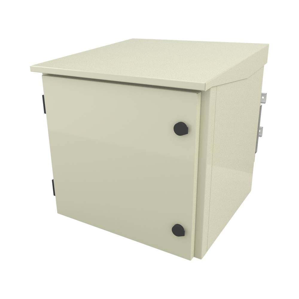 Gabinete para Poste/Torre/Pared de Exterior con Ventiladores y Termostato con Rack de 19