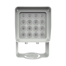 Lampara IR de Luz Continua / 16 Lámparas LED / Distancia Efectiva 16 a 25 metros / Cobertura 40° / Exterior IP66