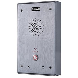 Intercomunicador IP, 2 líneas SIP, 2 relevadores con botón para llamada, anti-vandálico, IP65 e IK10, PoE Intercomunicador IP, 2 líneas SIP, 2 relevadores con botón para llamada, anti-vandálico, IP65 e IK10, PoE