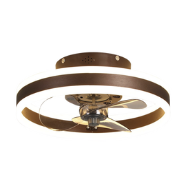 Ventilador de Techo con Luminario LED de  110 V CA 50/60 Hz / 4500 Lm / 6500 - 4 000 - 2 700 K / 3 Tonos de Luz / 3 Velocidades / Dimeable.