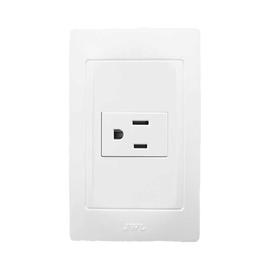 Contacto Sencillo de 127 V~60 HZ 15 A/ Color Blanco.