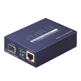 CONVERTIDOR DE MEDIOS DE FIBRA ÓPTICA A UTP  PLANET GTP-805A/ 1 PUERTO DE FIBRA OPTICA SFP VELOCIDAD DE TRANSMISION 100/1000Mbps + 1 PUERTO RJ-45 VELOCIDAD DE TRANSMISION  10/100/1000 Mbps CON ALIMENTACION POE ACTIVO AF/AT/  USO INTERIOR