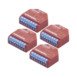 KIT de 4 piezas Relevador inalámbrico inteligente 16A, 110-230 V, medición de consumo, compatible con asistente de voz Alexa, Google Home