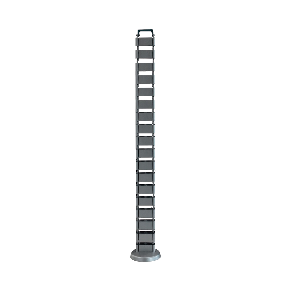 Organizador de cables vertical articulado, ideal para llevar los cables del piso a mesa o a la cubierta del escritorio de manera segura