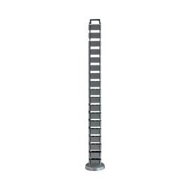 Organizador de cables vertical articulado, ideal para llevar los cables del piso a mesa o a la cubierta del escritorio de manera segura