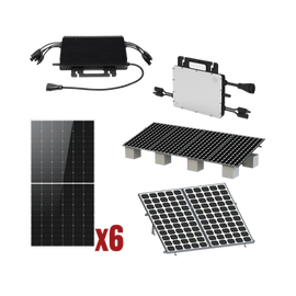 Kit Solar Interconexion  / 3kW  220Vca / Microinversores HOYMILES / Montaje Incluido