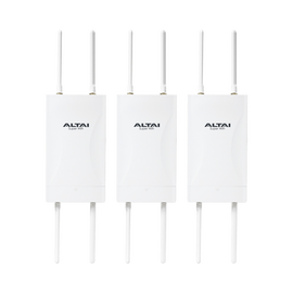 Kit de 3 Puntos de Acceso WiFi 6 y PTMP Omnidireccional, Doble Banda Simultanea en 2.4 y 5 GHz, Hasta 300 m de Cobertura WiFi, Hasta 2.976 Gbps, Hasta 256 Usuarios Concurrentes, Administración en Nube Gratis con INSIGHTS
