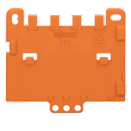 Placa de Retención para Soporte de Montaje / Series 221 o 222 / Ajuste DIN-35 / Datos Mecánicos y Materiales Incluidos