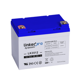 Batería 12 V / 33 Ah / UL / Tecnología AGM-VRLA / Vida útil promedio de 5 años / Para uso en equipo electrónico, Alarmas de Intrusión / Incendio / Control de acceso / Video Vigilancia / Terminales T1 .