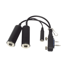Headset adapter with PTT socket for Radios ICOM IC-A16 Aviation Radios