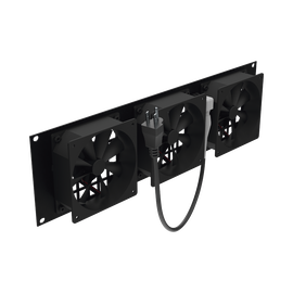 Kit de 3 Ventilador 110 Vca (12 x 12 cm) para rack con clavija 5-15P