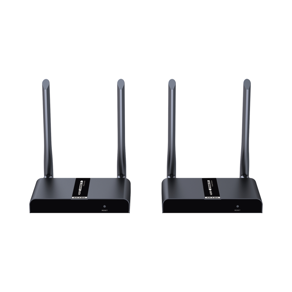 Kit extensor inalámbrico HDMI de 50 metros, protocolo HDbitT, control IR, 4K x 2K @ 30 Hz, compatible con HDCP.