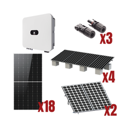 Kit Solar Interconexion  / 10kW  220Vca / Inversor HUAWEI / Montaje Incluido