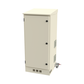 Gabinete de Piso para Exterior con Ventiladores y Termostato con Rack de 19