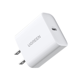 Cargador USB-C de 20W | 1 USB-C de Carga Rápida | QC4.0+ | PD3.0 | PPS | BC1.2| Carga Inteligente | Chip PWM | Múltiple Protección | Mayor Eficiencia Energética | Tamaño Compacto | Carcasa Ignifuga | Color Blanco.