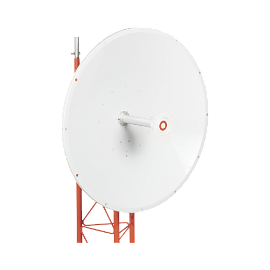 Antena direccional de frecuencia extendida 4.9 a 6.5 GHz, 34 dBi, Conectores N-hembra, Polarización doble, incluye montaje para torre o mástil