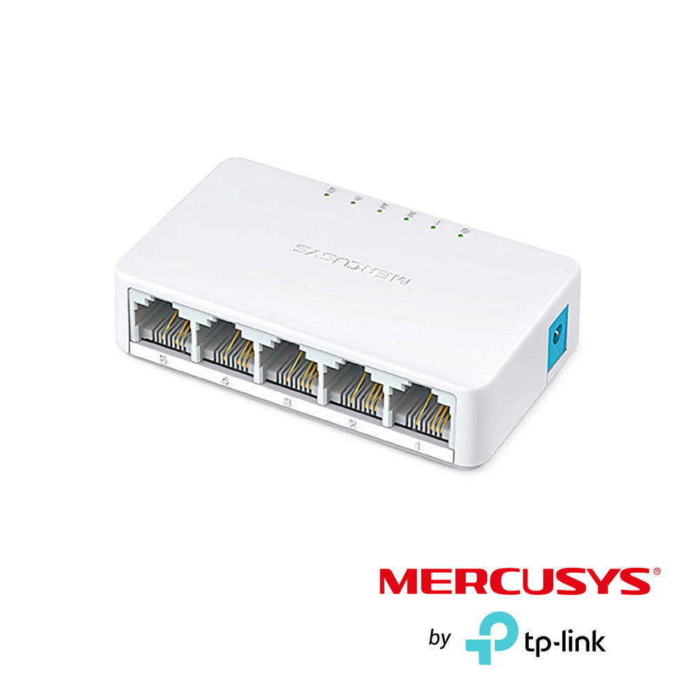 Mercusys MS105 - Conmutador - sin gestionar - 5 x 10/100 - sobremesa Mercusys MS105 - Conmutador - sin gestionar - 5 x 10/100 - sobremesa