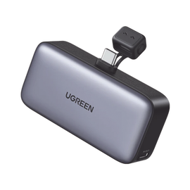 Power Bank 5000mAh | Conector USB-C Incorporado | 22.5W  | Carga Rápida | Soporte Integrado | Pantalla Led | Compacto  y Portatil | Compatible con iPhone 16 15 iPad Pro Galaxy Pixel..