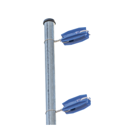 Aislador de color Azul para postes de esquina de alta Resistencia con Anti UV de uso en cercos eléctricos