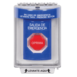 Botón Multipropósito, Salida De Emergencia, Reset Neumático, Sin Bocina , Texto En Español, Tapa De Policarbonato, 2 Relevadores forma C, Interior y Exterior
