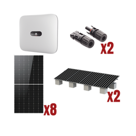 Kit Solar Interconexion  / 4 kW  220Vca / Inversor HUAWEI/ Montaje Incluido