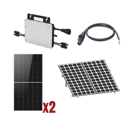 Kit Solar Interconexion  / 1kW  220Vca / Microinversores HOYMILES / Montaje Incluido
